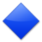 Large Blue Diamond emoji on LG